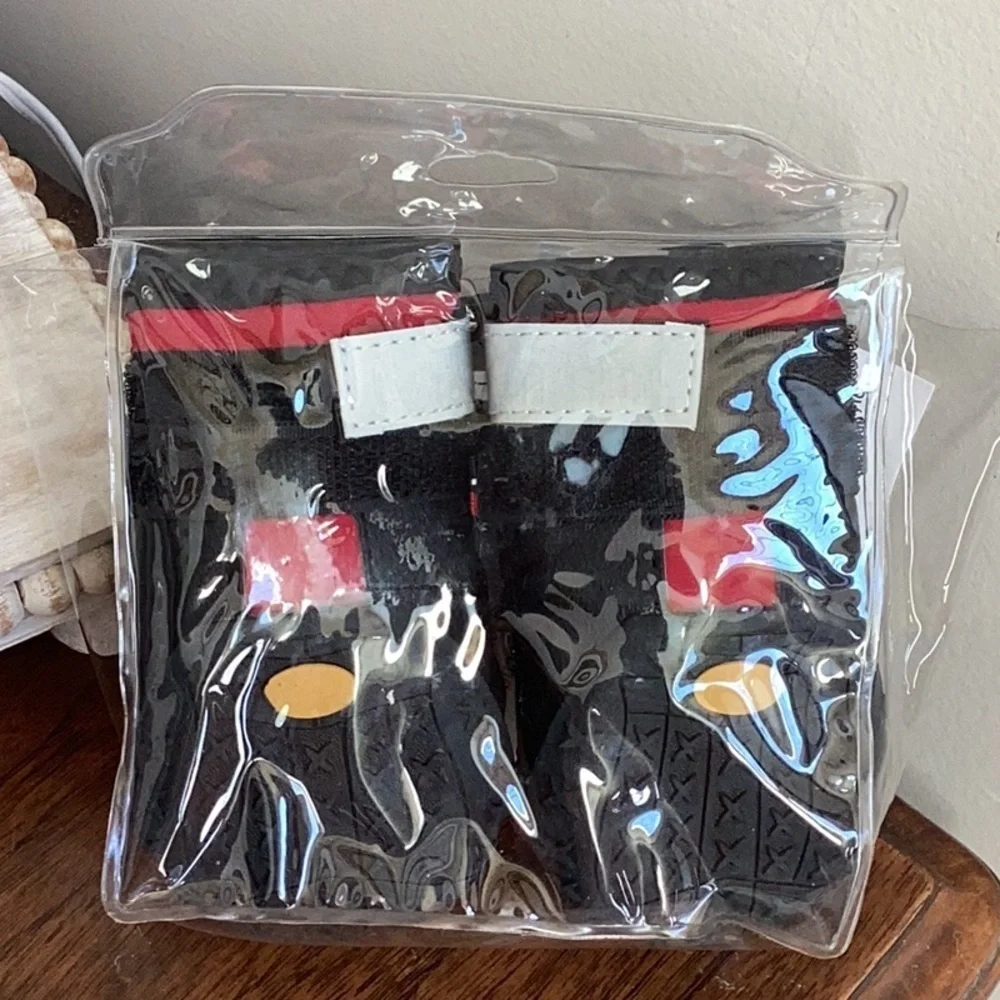 Red and Black Dog Boots